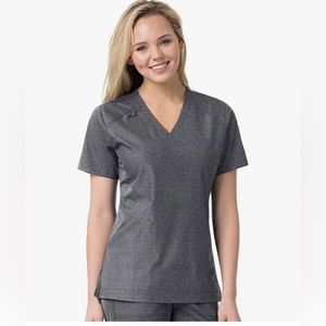 Carharrt Force women’s scrub top, Medium, charcoal heather
